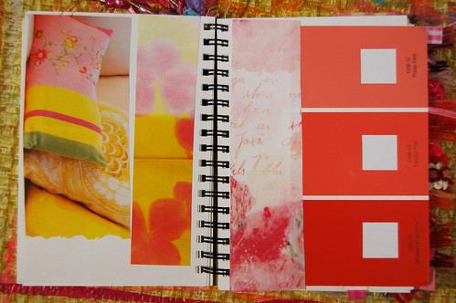 Pink Notebook: pink and yellow