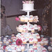 Cupcake wedding-drop flowers