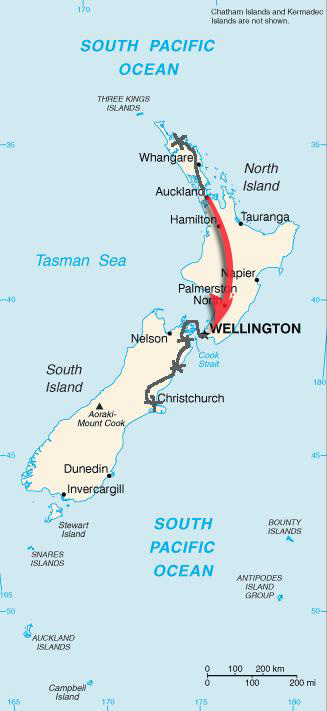 my New Zealand route