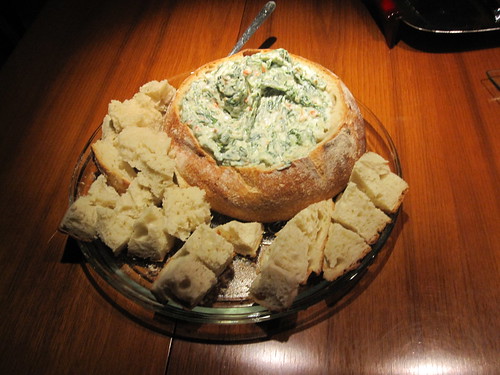spinach dip at Pat's 5 à 7