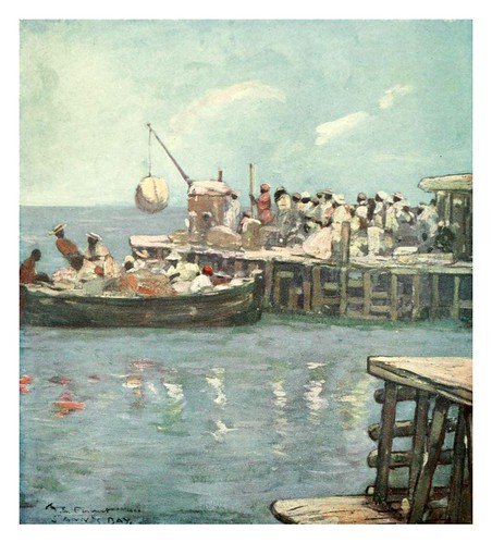 026-Un muelle en bahia St. Ann Jamaica-The West Indies 1905- Ilustrations Archibald Stevenson Forrest