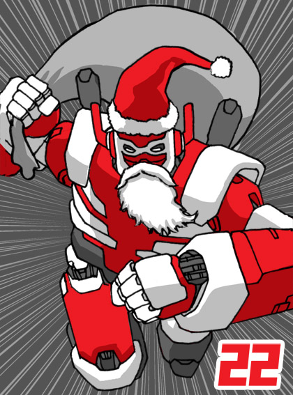 Giant Robot Santa