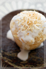 coconut and pineapple steamed puddings© by Haalo