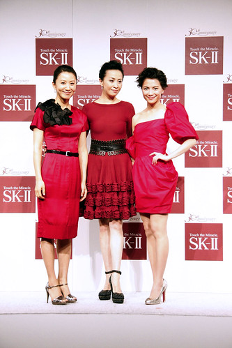  from left Kim Hee Ae Carina Lau and Lee Sinje