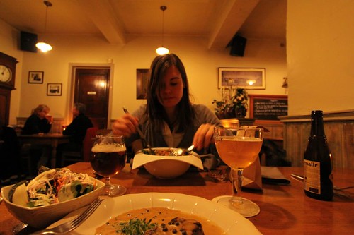 Sofie in De Swaan Restaurant, near Hasselt.