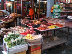 Street market stall