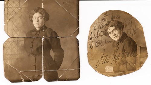 Front Images: James Farrell's will written on photograph of his niece May Egan (Tierney)