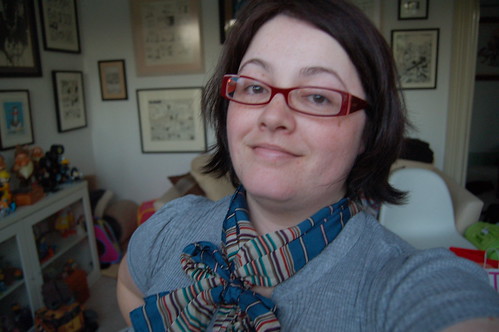 Vintage Liz Claiborne striped scarf