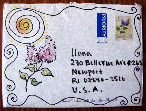 watercolor envelope