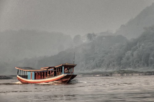 Slow Boat on the Mekong River