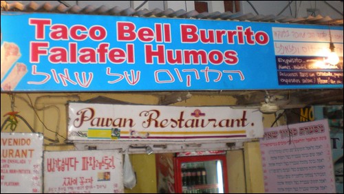 Taco Bell in Pushkar, India