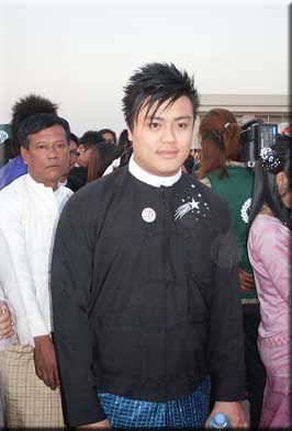 Myanmar Male Model Phone Hlyan at Myanmar Academy Award Ceremony for 2008 Photo