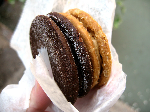 Chocolate & Peanut Butter Sandwich Cookies from 'wichcraft