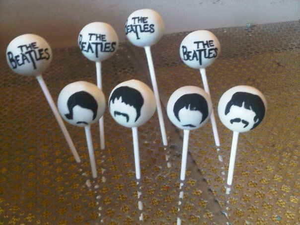 wedding cake pops The Beatles