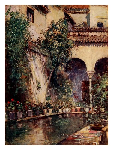 009-Sevilla  jardin de la Casa de Pilatos-Southern Spain 1908- Trevor Haddon