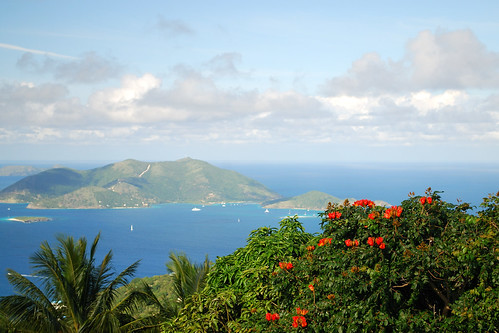 Tortola: View of Jost Van Dyke islands by sklachkov.