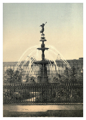 003-Fuente de la plaza mayor de Lima-Lima or Sketches of the capital of Peru-1866- Manuel Atanasio Fuentes Delgado