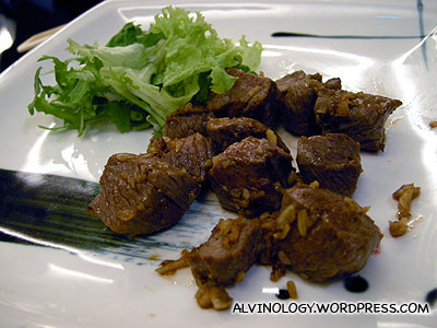 Teppanyaki beef