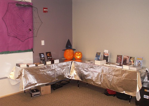 Author Book Displays, Halloween Horrorfest