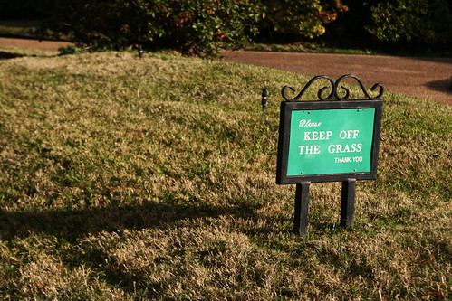 Please keep off the grass