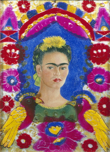 Frida Kahlo - The frame, Self-portrait (1937-38) by petrus.agricola