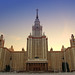 Moscow State University (MGU). Just before sunset