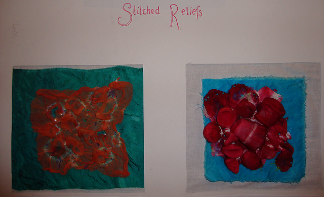 Stitched reliefs