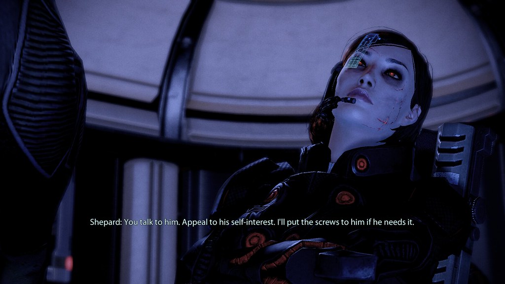 Evil Shepard can look pretty rough by the end of the game...