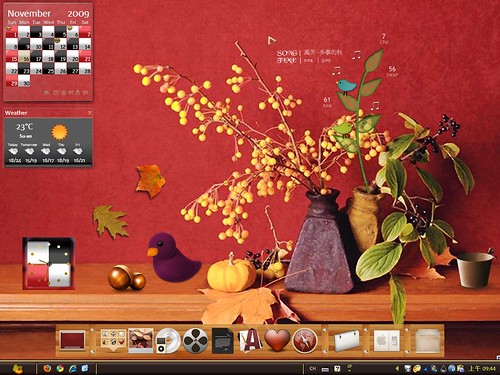 Desktop 2009-11: Ornaments for Autumn