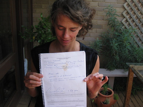 Louise Curham with thesis