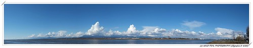 Panoramic view over Fraser River
