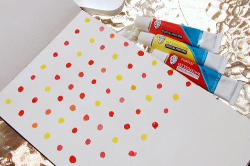 water color polka dots