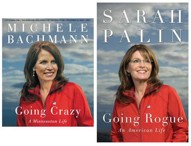 At left, City Pages' 11/18 cover; at right, Sarah Palin's book cover.