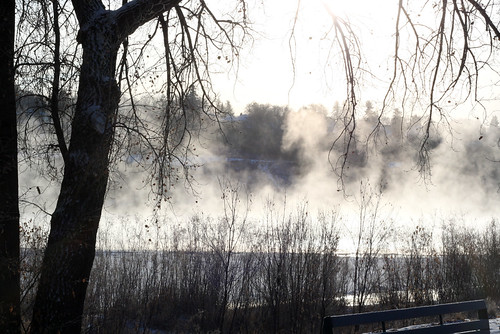 saskatoon ice fog on the river