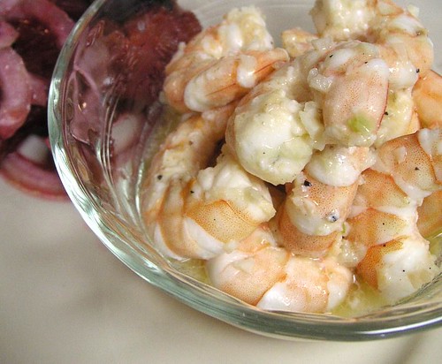 Shrimp with lime and garlic