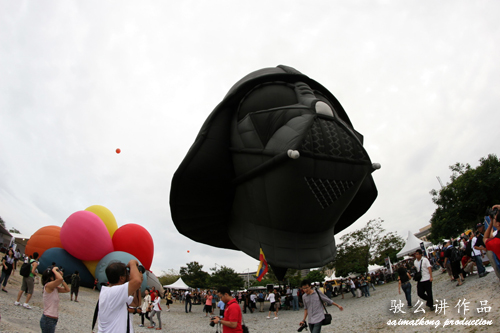 Darth Vader hot air balloon! Haha…