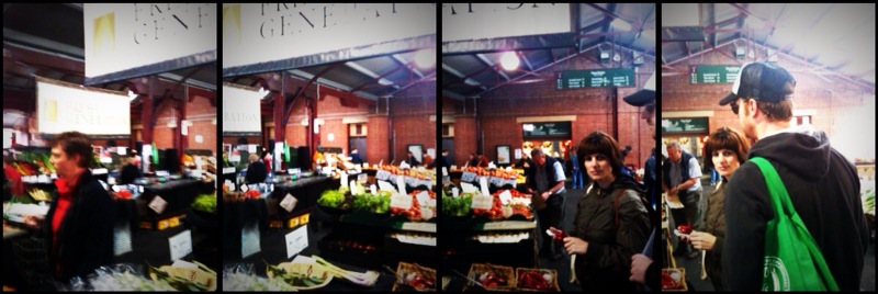 shopping for fresh ingredients at early-morning Queen Victoria Markets