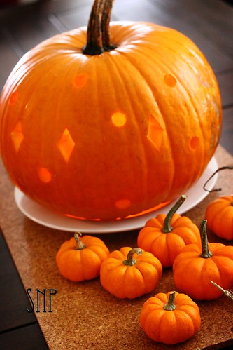 . my carved pumpkin .