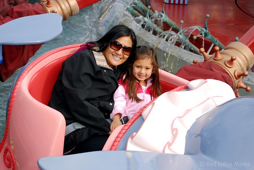 on the Dumbo ride