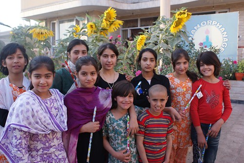 The children of AFCECO’s Mehan orphanage are in the good hands of Andeisha Farid.
