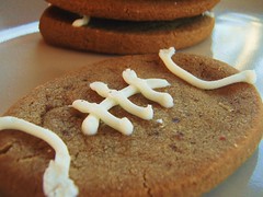 brown sugar cookies football shaped (super bowl) - 15