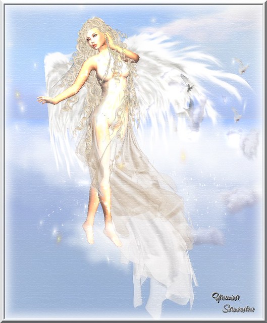 an angel - in pastell
