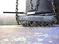 M1 Abrams Tank Metal Sculpture