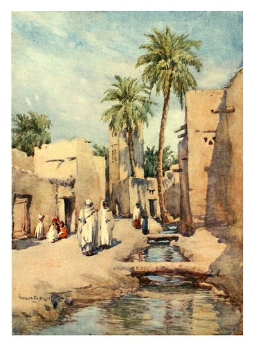 012-Una calle del pueblo en Biskra-Algeria and Tunis (1906)-Frances E. Nesbitt