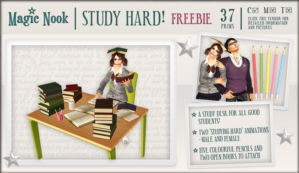 [MAGIC NOOK] Study Hard! /FREEBIE/