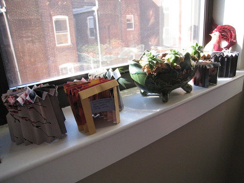 The first seven forts waiting in the window.