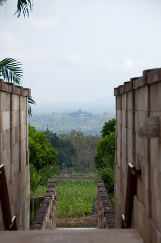Borobudur over Amanjiwo