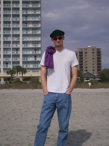 baldman on the beach