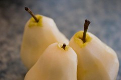 peeled pears