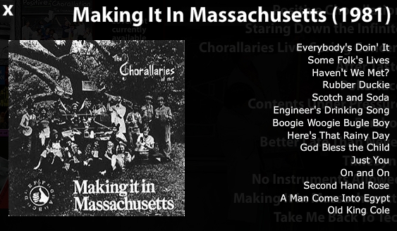 Making It In Massachusetts - Chorallaries of MIT